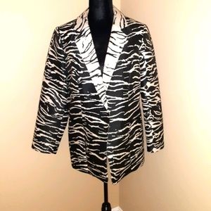Zebra print Chicos jacket